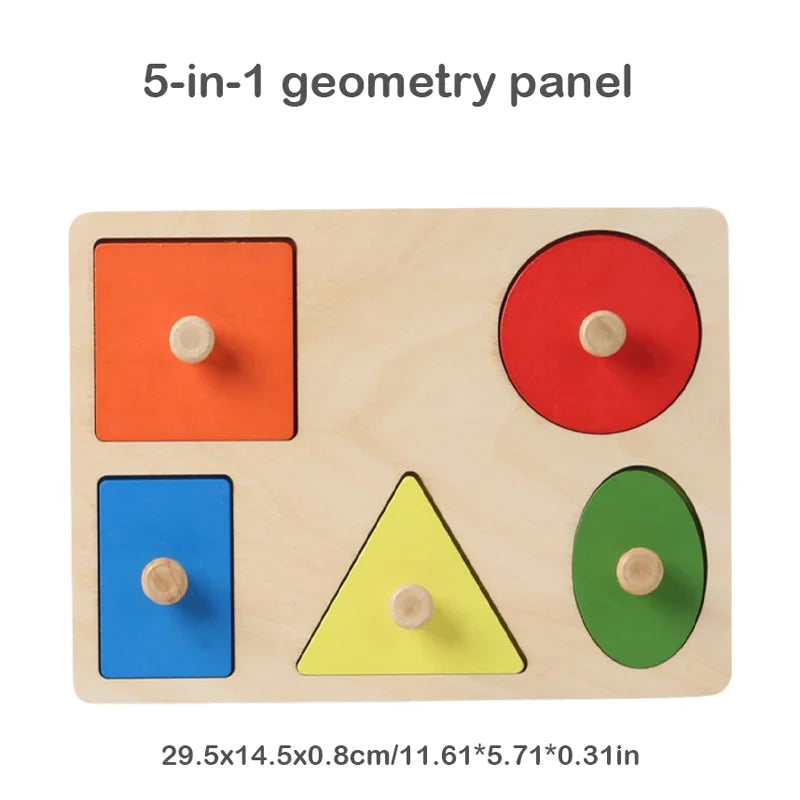 Wooden Shape and Colour Matching Boards for Babies & Toddlers