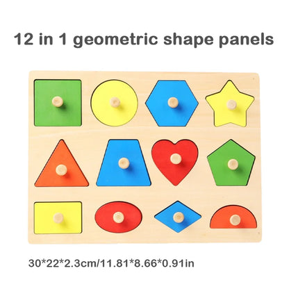 Wooden Shape and Colour Matching Boards for Babies & Toddlers